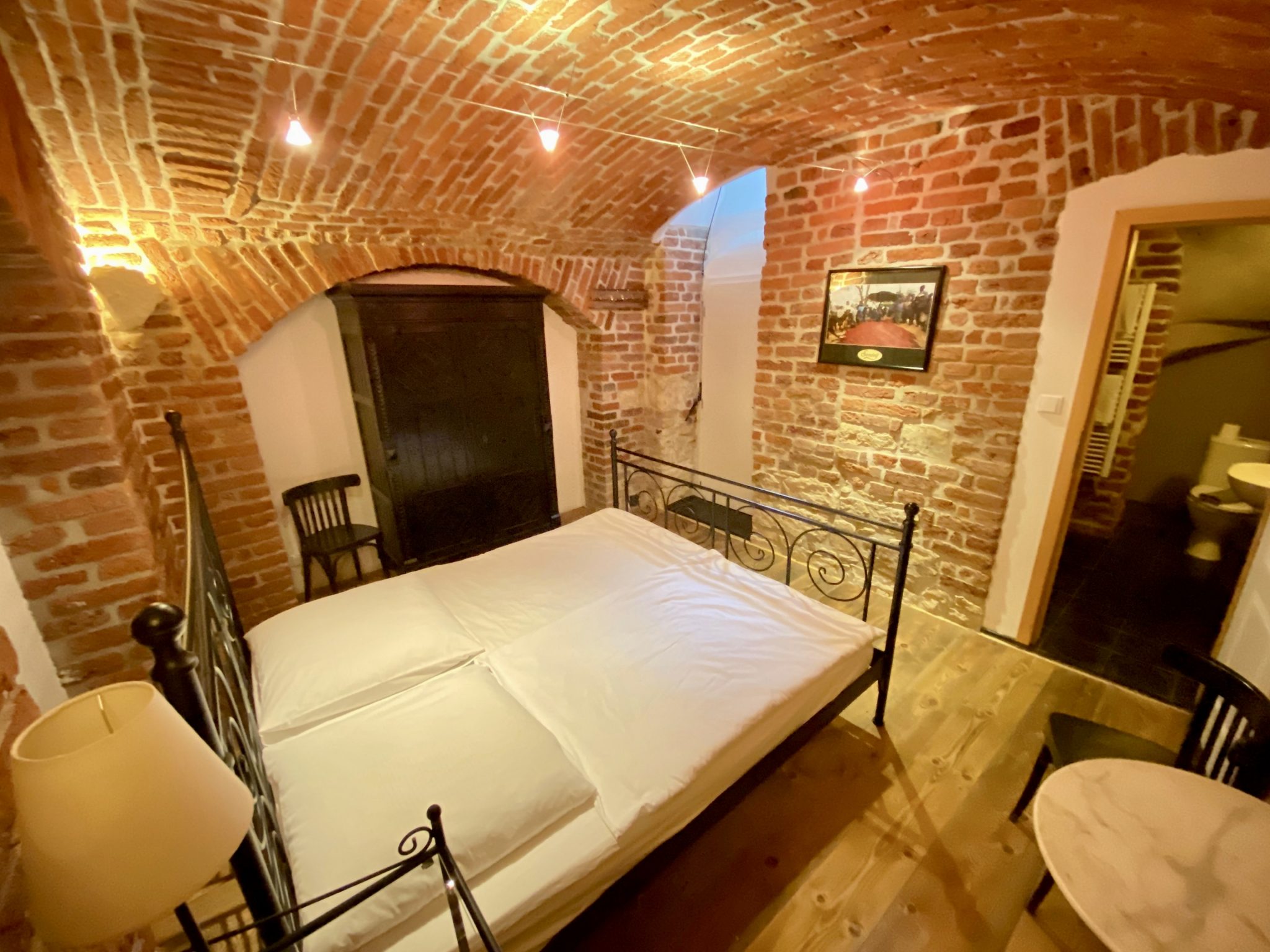 Bed and room
